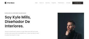 Página para diseñador de interiores