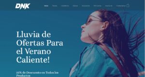 Página para tienda de ropa